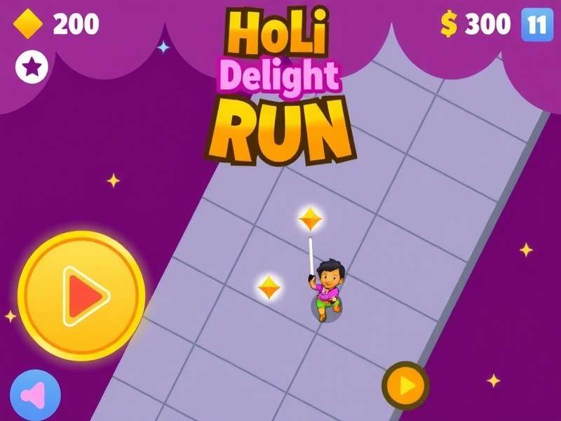 Holi Delight Run Gameplay